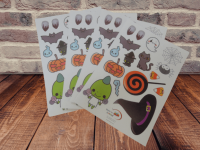 Eco-friendly Adhesive Cartoon Kiss Cut Paper Custom Sheet Sticker Printing